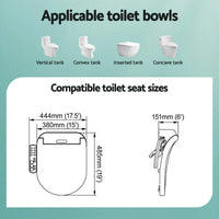 Cefito Smart Electric Bidet Toilet Seat LED Display Heated Dryer WaterMark