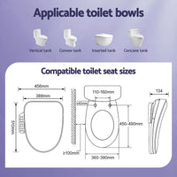 Cefito Electric Bidet Toilet Seat Cover Heated Warm Water Dryer LED Night Light