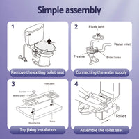 Cefito Smart Electric Bidet Toilet Seat Wireless Remote Heated Dryer Auto Wash