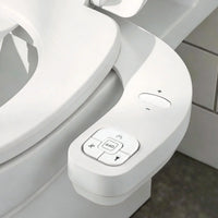 Cefito Ultra-Slim Bidet Attachment Detachable Bidet with Self-Cleaning Dual Nozzle Non-Electric Adjustable Water Pressure, Cold Water Toilet Bide