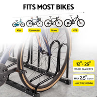 Weisshorn 6 Bike Floor Stand Rack Fits 20"-29" MTB Tires for Garage Storage