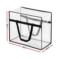 Artiss Blanket Storage Bags 8Pcs 40L PVC Box Clothes Doona Moving Organiser