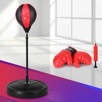 Punching Boxing Bag Stand Set Gloves with Pump Height Adjustable