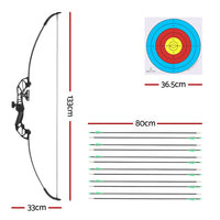 55lbs Bow Arrow Set Recurve Takedown Archery Hunting for Beginner Green