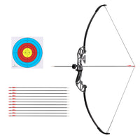 55lbs Bow Arrow Set Recurve Takedown Archery Hunting for Beginner Red