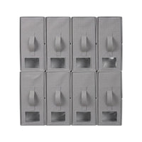 Artiss Bed Sheet Organisers Box Set 8Pcs Storage King Size Bedding Foldable Grey