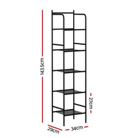 Artiss 2X Floor Standing Corner Shower Caddy 5 Tier Bathroom Organizer Black