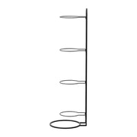Everfit Ball Storage Rack Sports Equipment Organizer 4-Tier Holder for Garage Gym Black