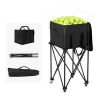 Everfit Foldable Tennis Hopper Stand with Wheels Holds Up to 150 Balls