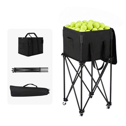 Everfit Foldable Tennis Hopper Stand with Wheels Holds Up to 150 Balls
