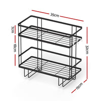 Artiss Over Toilet Storage Rack Bathroom Shelf Organizer 2 Tier