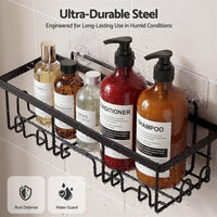 Artiss Shower Caddy Metal Bathroom Organiser Rust Resistant 6 Pack