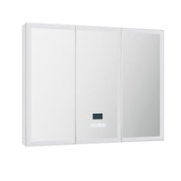 Bathroom Mirror Cabinet LED Light 900x720mm Medicine Wall Storage