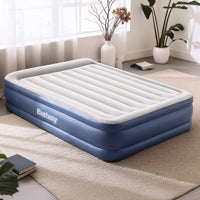 Bestway Air Mattress Queen Inflatable Bed 46cm Airbed Blue