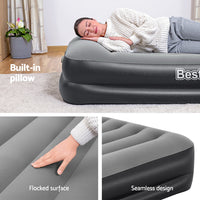 Bestway Air Mattress Single Inflatable Bed 46cm Airbed Black