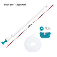 Bestway Pool Cleaner 2 Cleaning Heads Vacuum 6m Hose 1.9m Aluminium Pole