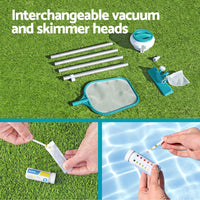 Pool Cleaner Vacuum Chemical Dispenser Thermometer Swimming Pools Cleaning Kit