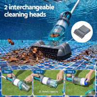 Bestway Pool Vacuum Cleaner Handheld Rechargeable Maintenance Kit Debris 2L