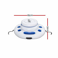Bestway Inflatable Floating Cooler with Cup Holders for Pool Holds 24 Cans