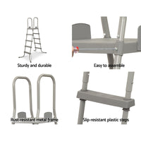 Above Ground Pool Ladder with Removable Steps