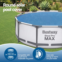 Bestway Pool Cover Solar Fits 3.66m Round Above Ground Swimming Pool Blanket