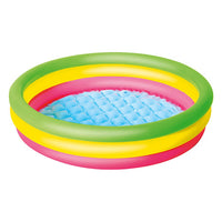 Kids Inflatable Pool Above Ground Round Splash Pool 102x102x25cm