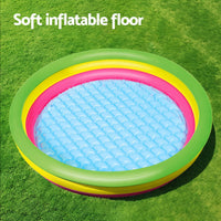 Kids Inflatable Pool Above Ground Round Splash Pool 102x102x25cm