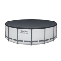 Bestway Swimming Pool 427x427x122cm Steel Frame Above Ground Pools Round Filter Pump Ladder