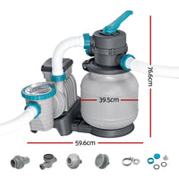 Bestway Pool Pump Sand Filter 1500GPH 5678L/H Pools Flowclear Filters