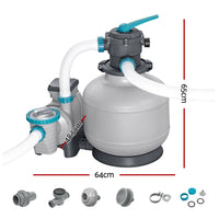 Bestway Pool Pump Sand Filter 3000GPH 11355L/H Pools Flowclear Filters