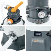 Pool Pump Sand Filter 800GPH 3028L/H Pools Flowclear Filters