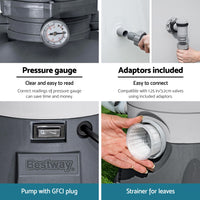 Bestway Pool Pump Sand Filter 800GPH 3028L/H Pools Flowclear Filters