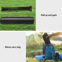 Weisshorn 3pc Camping Table Chair Set Outdoor Folding Aluminium Portable Picnic