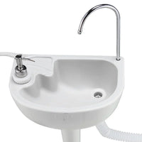 Weisshorn Camping Basin Portable Hand Wash Sink Stand 19L Capacity