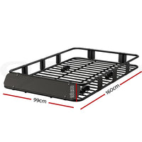 Universal Car Roof Rack Basket Luggage Vehicle Cargo Carrier 160cm Black