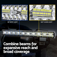 LED Driving Light 28 Inch Flood Spot Light Bar Driving Lamp Offroad Truck