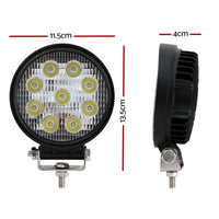 Pair LED Driving Lights 4.5 Inch Flood Spot Lights Car Truck SUV 12V 24V