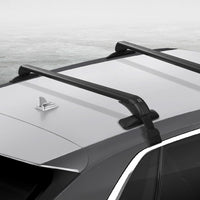 Universal Car Roof Racks Pod Aluminium Cross Bars Clamps Lockable 90cm Black