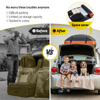 Giantz Roof Top Cargo Bag Waterproof Car Luggage Carrier 15 Cubic Ft Universal