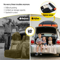 Giantz Rooftop Cargo Bag Waterproof Car Luggage Carrier 15 Cubic Ft Universal