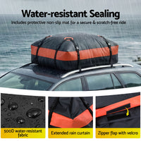 Giantz Rooftop Cargo Bag Waterproof Car Luggage Carrier 15 Cubic Ft Universal