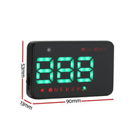 Universal Car Digital GPS Speedometer HUD Display Overspeed Warning Alarm 2 Modes