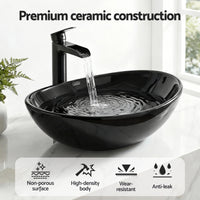 Cefito Bathroom Basin Ceramic Vanity Sink Hand Wash Bowl 41x34cm