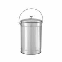 Gardeon Compost Bin Kitchen Countertop Food Waste Caddy 6L Silver