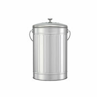 Gardeon Compost Bin Kitchen Countertop Food Waste Caddy 6L Silver