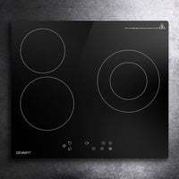 Electric Ceramic Cooktop 60cm Kitchen Cooker 4 Burner Hob Touch Control 5200W