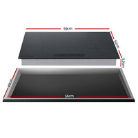 Devanti Electric Ceramic Cooktop 60cm Touch Control Grey