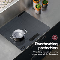 Devanti Electric Ceramic Cooktop 60cm Touch Control Grey