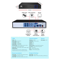 UL-TECH 1080P Security Camera System 4CH DVR with 4 CCTV Bullet Cameras