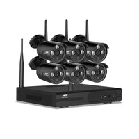 Wireless CCTV Security System 8CH NVR 3MP 6 Bullet Cameras